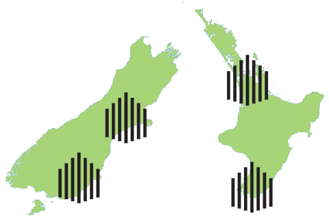 NZ map regions